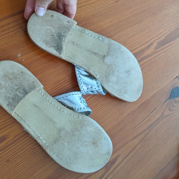 Jack Rogers silver Jack Flats sandal size 9.5 - Picture 4 of 4